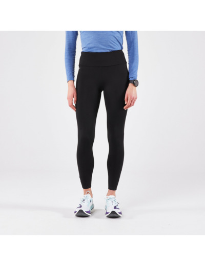 Legging de running chaud femme - KIPRUN Run 100 Warm Noir
