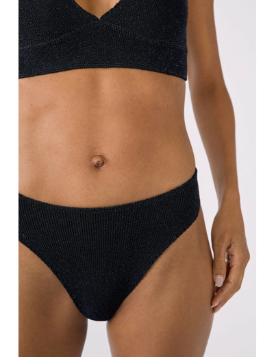 Bikini high leg en matière extensible bas de maillot