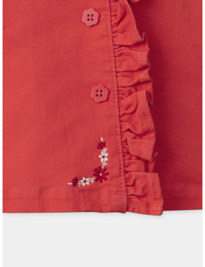 Jupe short volant