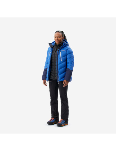 Doudoune en duvet d'alpinisme femme - MAKALU Bleu