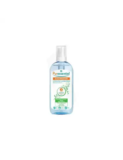 Puressentiel Assainissant Lotion Spray Antibactérien Mains & Surfaces 80 Ml