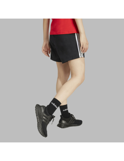 Short de fitness femme, noir