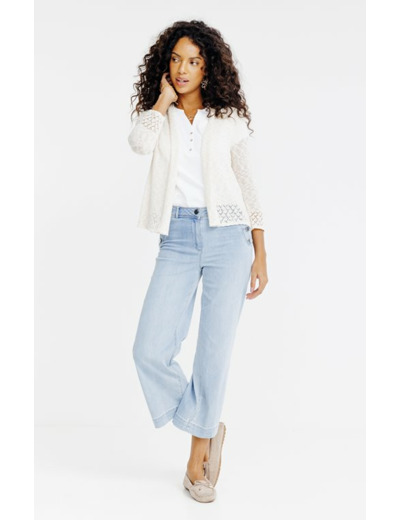 Cardigan maille brillante