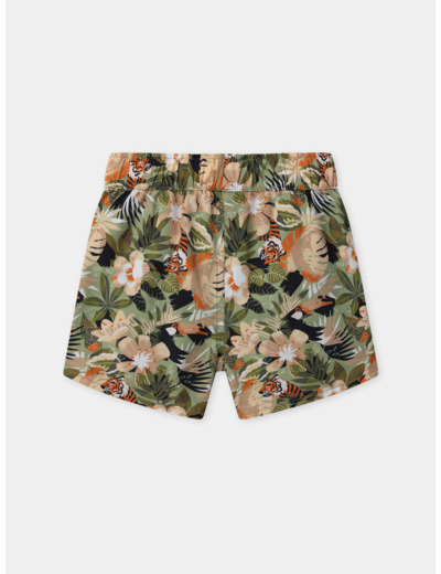 Short de bain imprimé jungle
