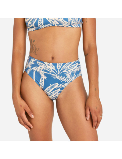Bas de maillot de bain culotte taille haute Femme - Nora palmer bleu