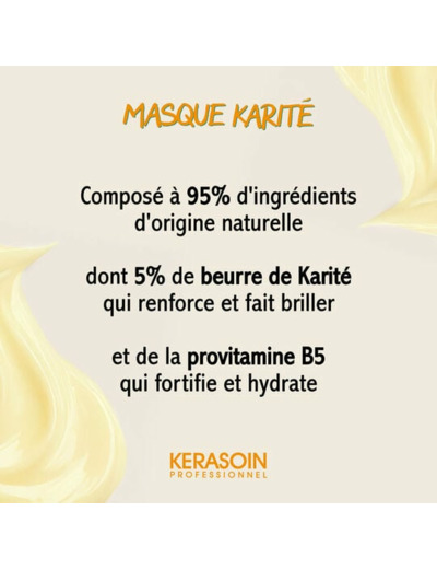 Masque capillaire au beurre de karité 750ml