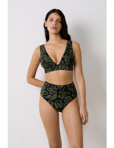 Triangle haut de maillot à motif