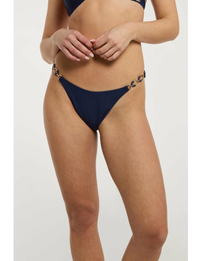Bas de bikini taille haute avec découpe jambes