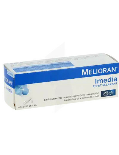 Pileje Melioran Imedia Solution Buvable Effet Relaxant 4 Sticks De 5 Ml