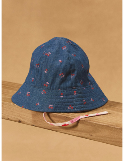 Bob réversible denim et imprimé