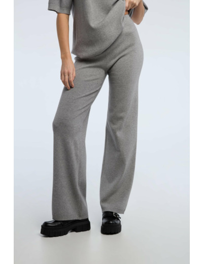 Pantalon large en maille