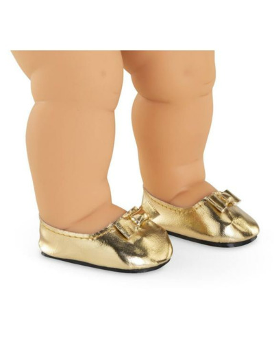 BALLERINES DORÉES MON GRAND POUPONS COROLLE 36 CM