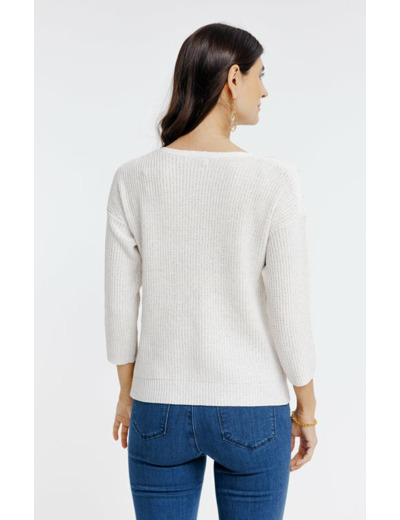 Pull maille brillante