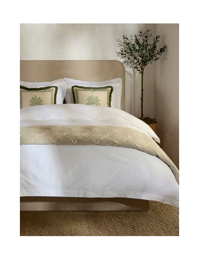 Parure de lit brodée king size 500 fils The Edit