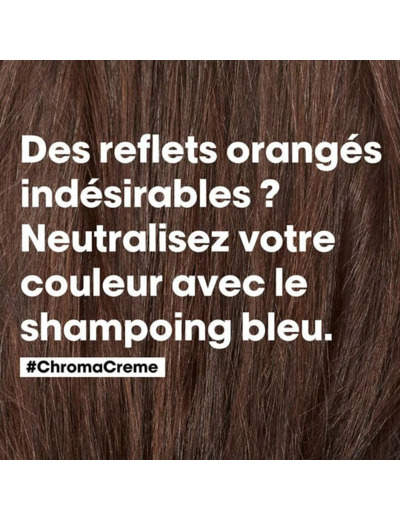 Shampooing neutralisant pour cheveux bruns Chroma Crème bleu