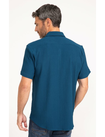 Chemise manches courtes Crepon
