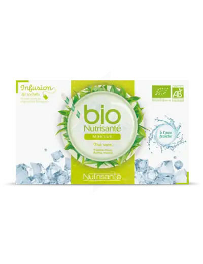 Nutrisanté Infusions Bio Tisane Froide Minceur 20 Sachets