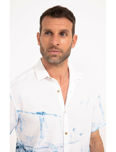 Chemise manches courtes Aqua