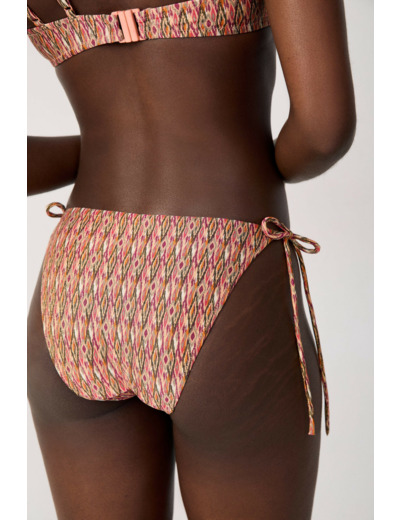 Culotte bikini ficelle bas de maillot à motif