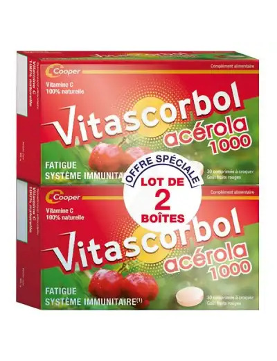 Vitascorbolacerola Comprimés 2 Boîtes De 30