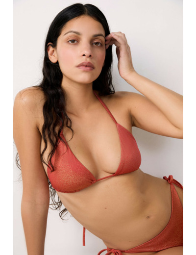 Triangle haut de maillot pailleté