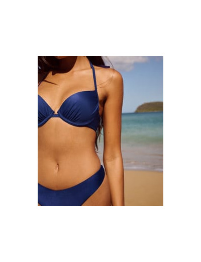 Maillot de bain push-up effet satiné