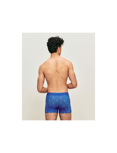 Boxer en microfibre motifs flamants roses