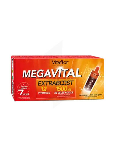 Vitaflor Megavital Extraboost Solution Buvable à Diluer 7 Fioles/10 Ml
