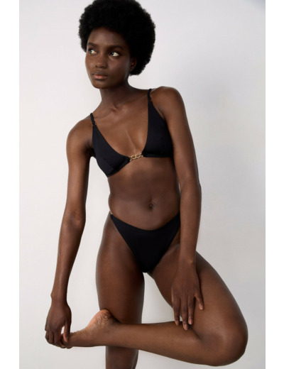 Bikini brésilien bas de maillot détails bijoux