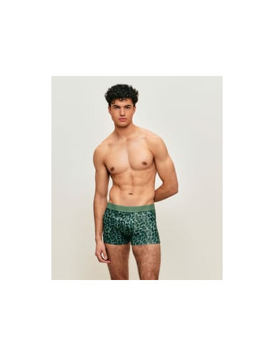 Boxer en microfibre léopard