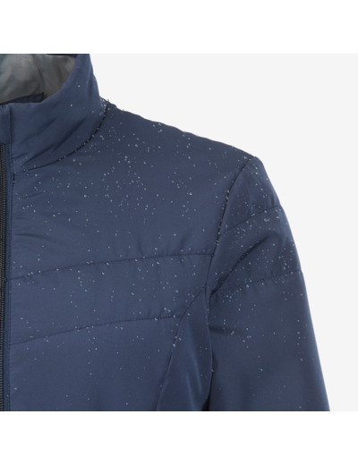 Doudoune de trek synthétique femme, MT50 5°C bleu