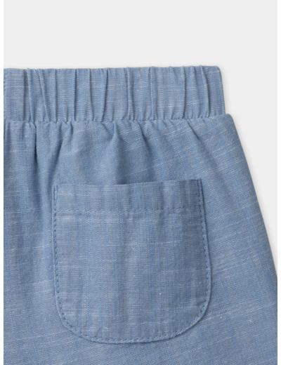 Short en chambray