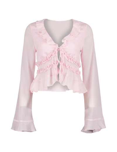 Blouse à volants