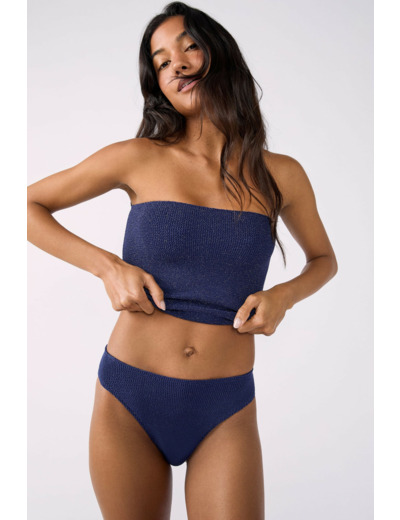 Bikini high leg en matière extensible bas de maillot