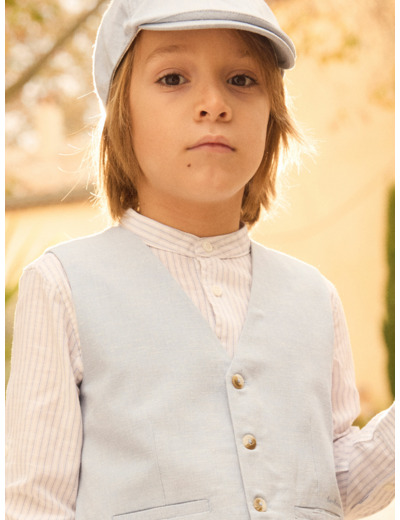 Gilet de costume bleu