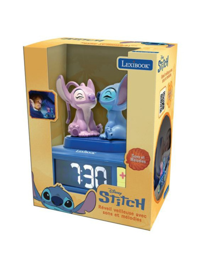 RÉVEIL VEILLEUSE STITCH ET ANGEL
