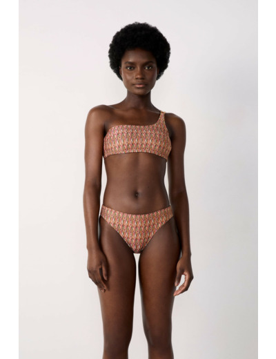Culotte bikini bas de maillot à motif