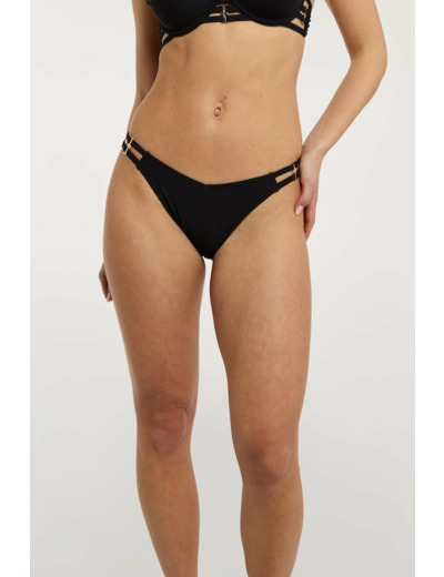 Bas de bikini taille haute avec découpe jambes