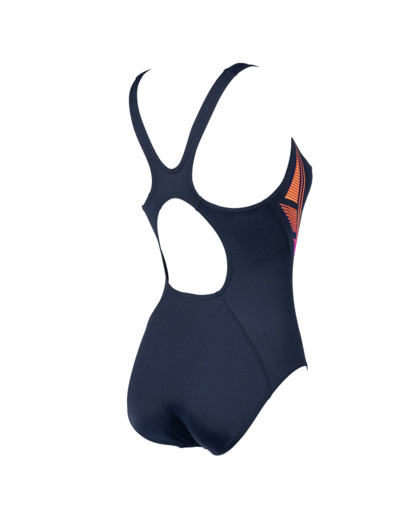 Maillot de bain 1 pièce natation femme Speedo Muscleback Navy Pink