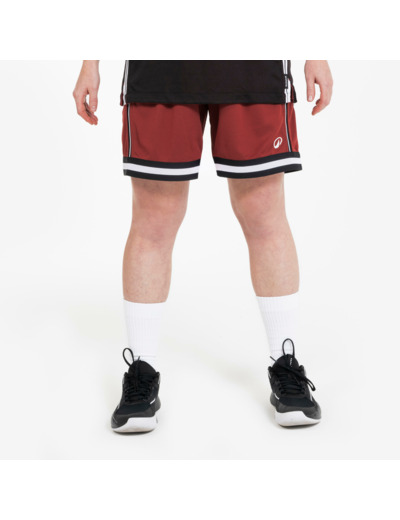 Short de Basketball réversible Adulte - SHORT 500 noir rouge