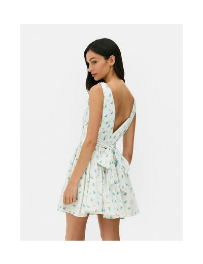 Mini robe corset à nœud
