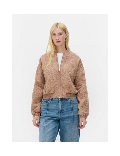 Blouson bomber matelassé à motif floral