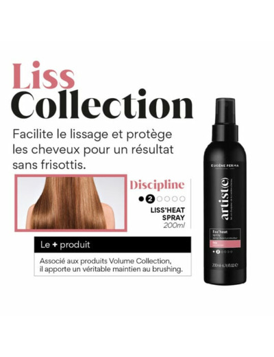 Spray lissant protecteur Spray Liss'heat Artiste