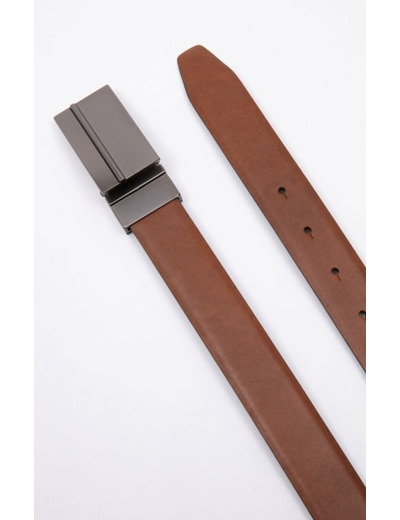 Ceinture en cuir homme à plaque