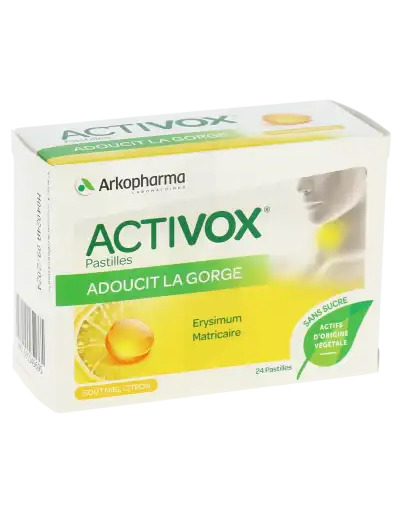 Arkopharma Activox Pastilles Sans Sucre Miel-citron Boîte De 24