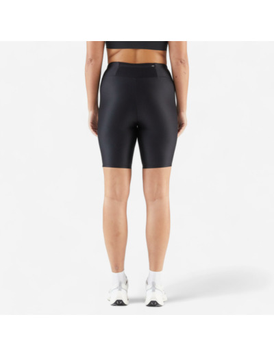 Short cycliste running femme - kiprun run 100 noir