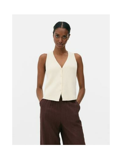 Gilet de costume boutonné en maille