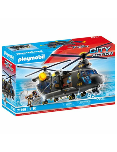 HÉLICOPTÈRE DES FORCES SPÉCIALES PLAYMOBIL CITY ACTION 71149