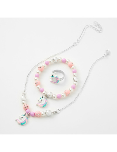 Parure de bijoux licorne lilas Claire's Club - Lot de 3