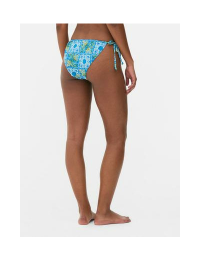 Bas de bikini à motif floral à nouer sur les côtés
